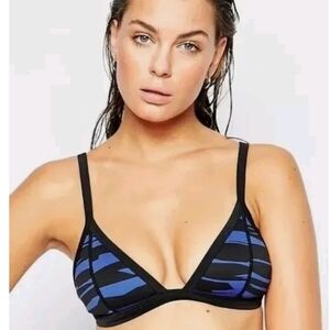 Seafolly Australia Fastlane Scuba 2 Pc Bikini Blue Ray Color Size 2/4 USA New
